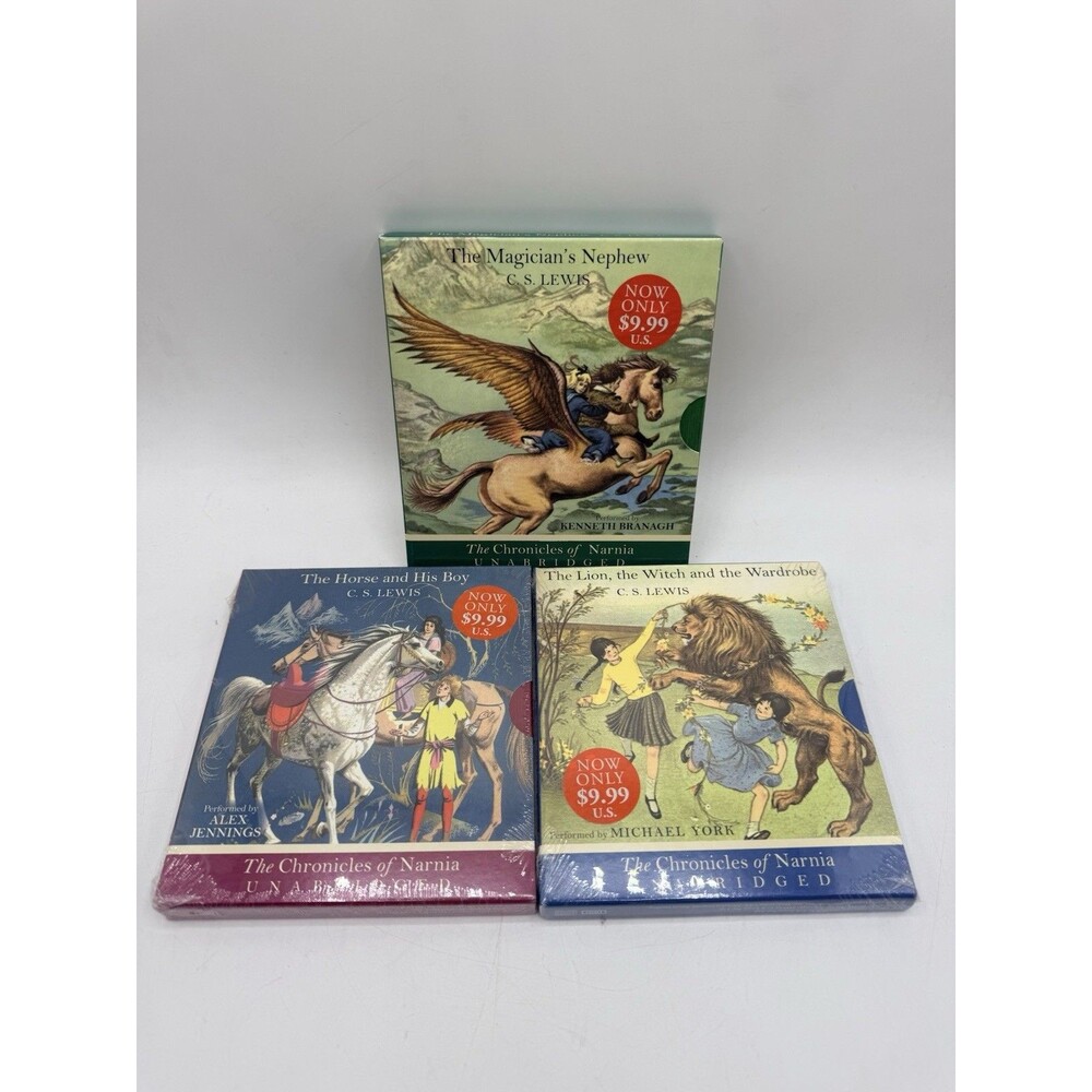 Chronicles Of Narnia CS Lewis Audio CD Set Magicians Nephew Horse Boy Lion Witch
